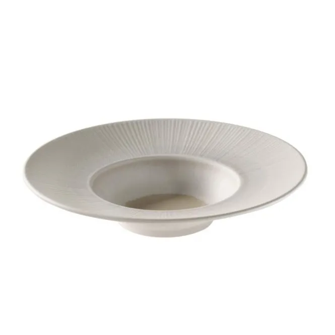 MELAMIN Gourmet Teller D29 H6 300ml - weiß/beige