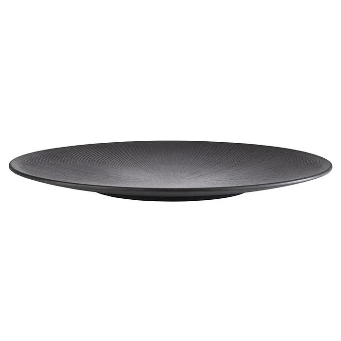 MELAMIN Deluxe Platte D50 H3,5 - schwarz