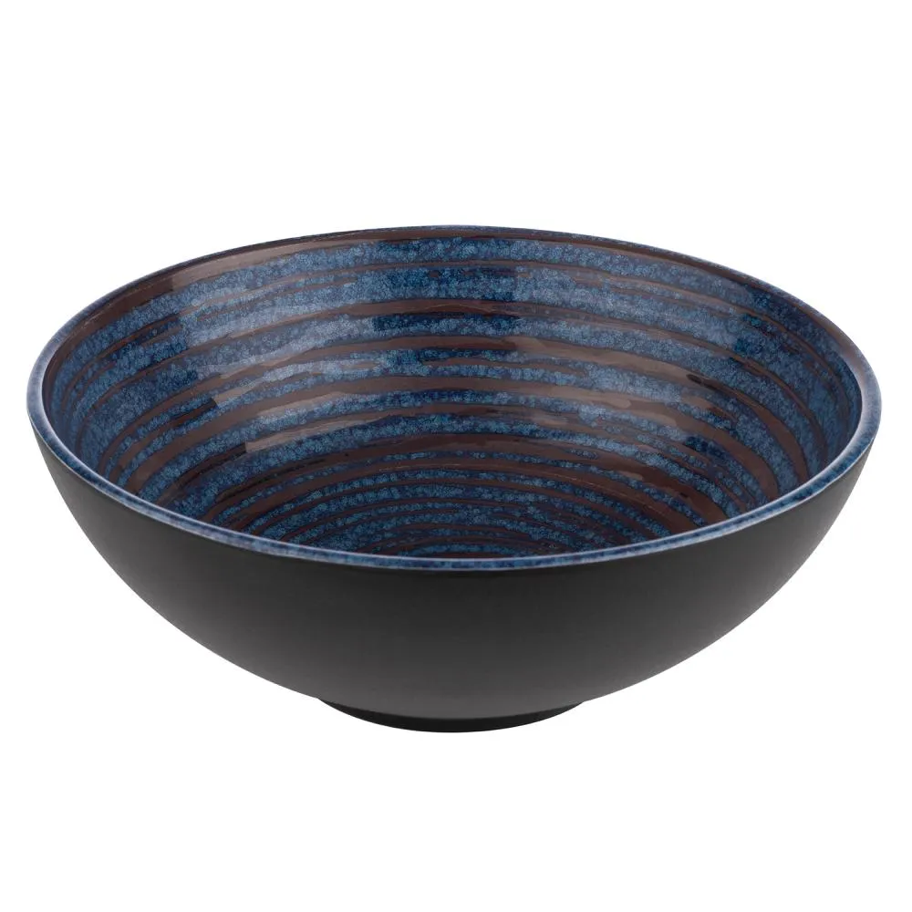[AP85038] MELAMIN Suppenschale D24 H9 1,8L - blau/grau