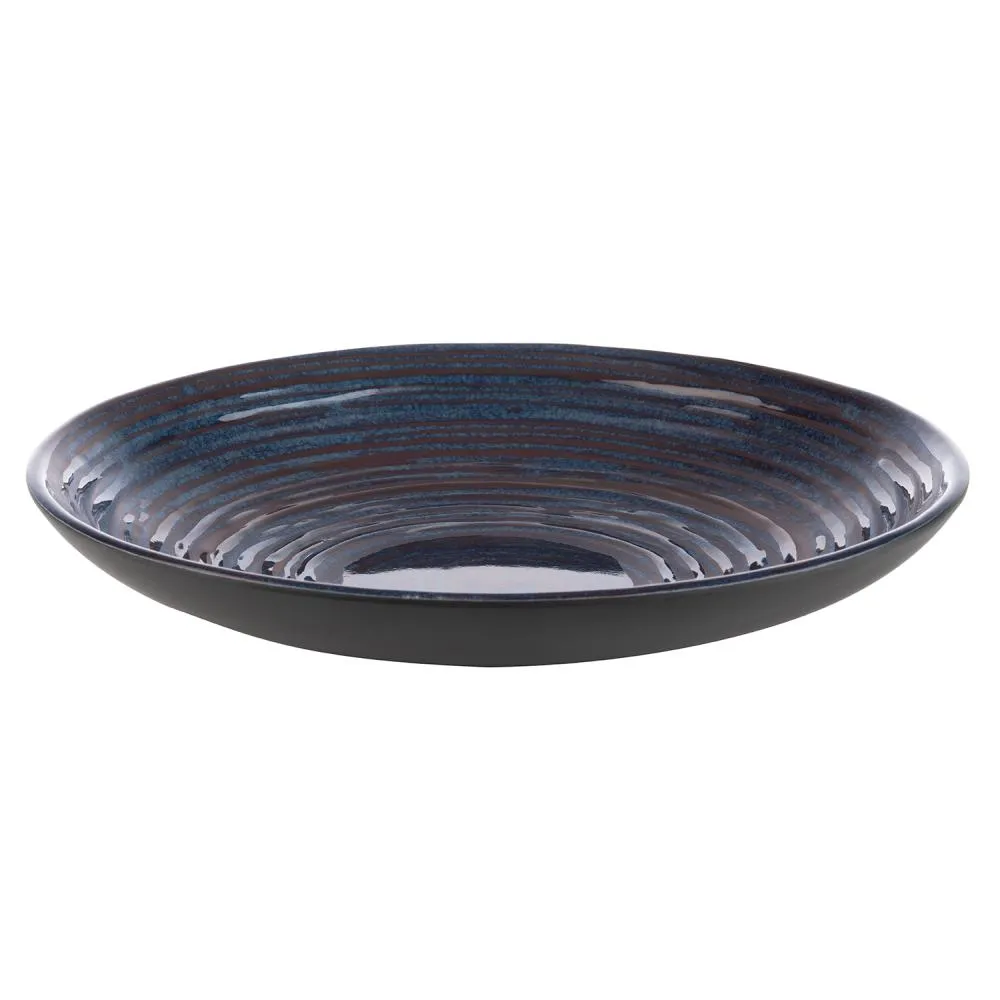 MELAMIN Teller tief D25,5 H4,5 800ml - blau/grau