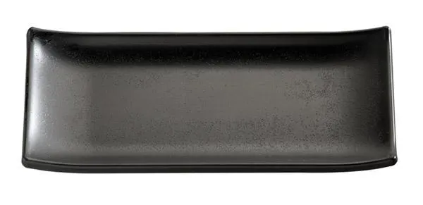 [AP83744] MELAMIN Steinoptik Sushi Teller 22,5x9,5x3 - schwarz