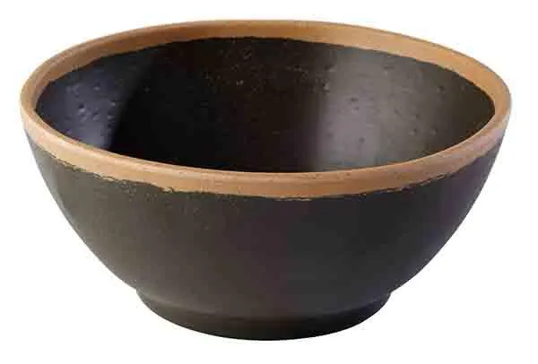 [AP84572] MELAMIN Schale hochkantig D16 H7 700ml - schwarz/braun