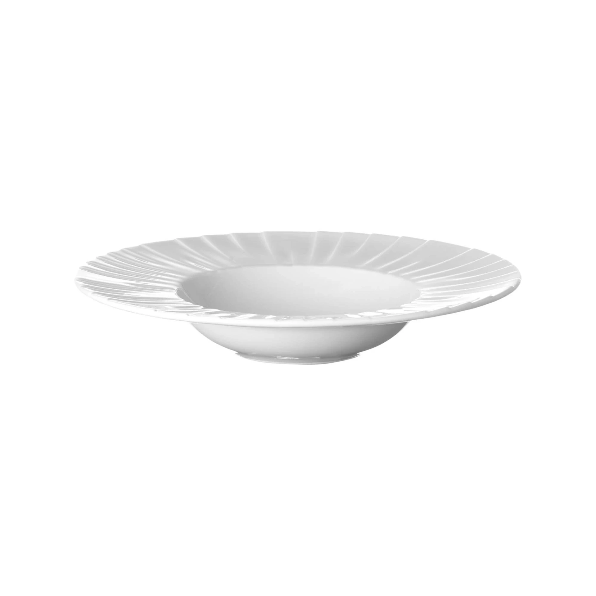 [PL789445] Teller rund tief D28cm - weiß
