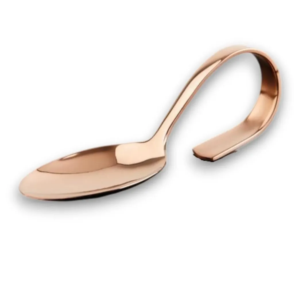 [AP00692] Gourmet Edelstahl Löffel 18/8 L12cm - kupfer