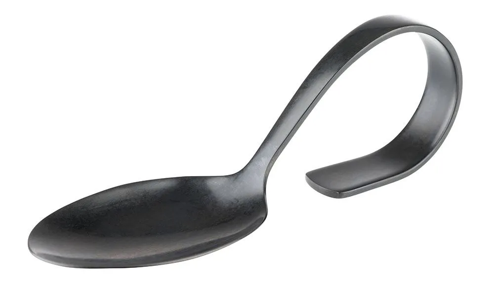 [AP00693] Gourmet Löffel 18/8 Edelstahl L12cm - schwarz matt