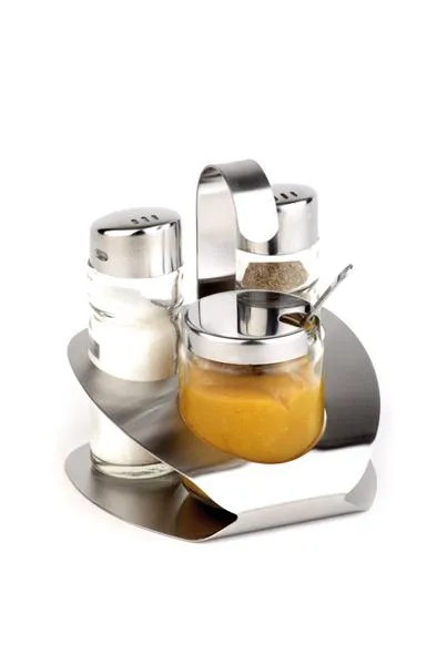 [AP40474] 4-teilig Gewürzset aus Edelstahl - matt