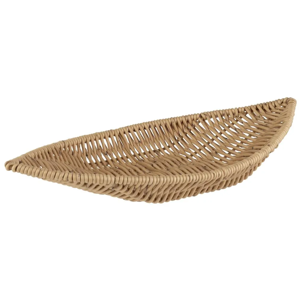 PP Servierkorb blattförmig 30x15x5 - beige