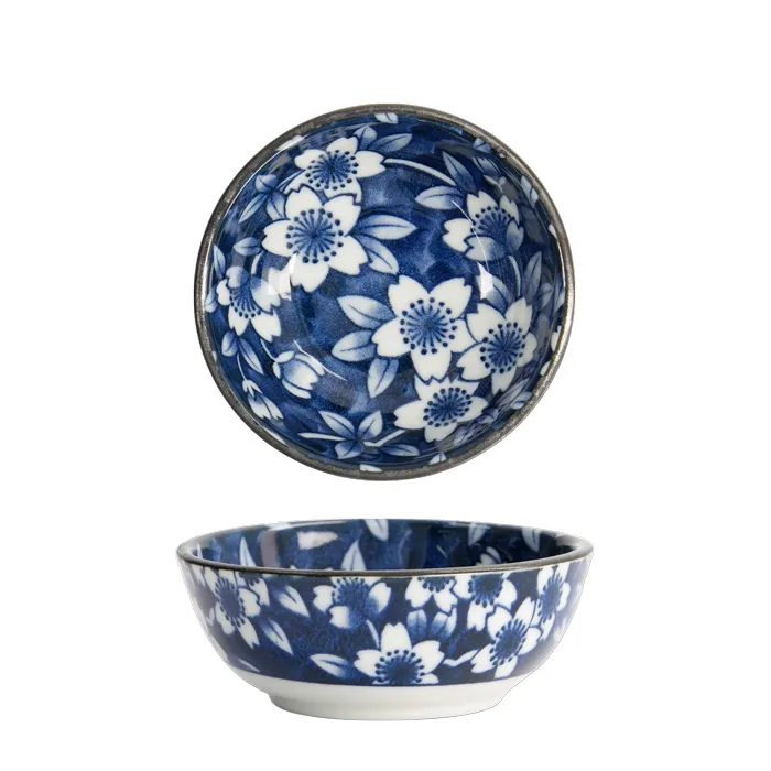 TDS, Bowl, Tokyo Blue Sakura, D9x3.5cm Box 12/192