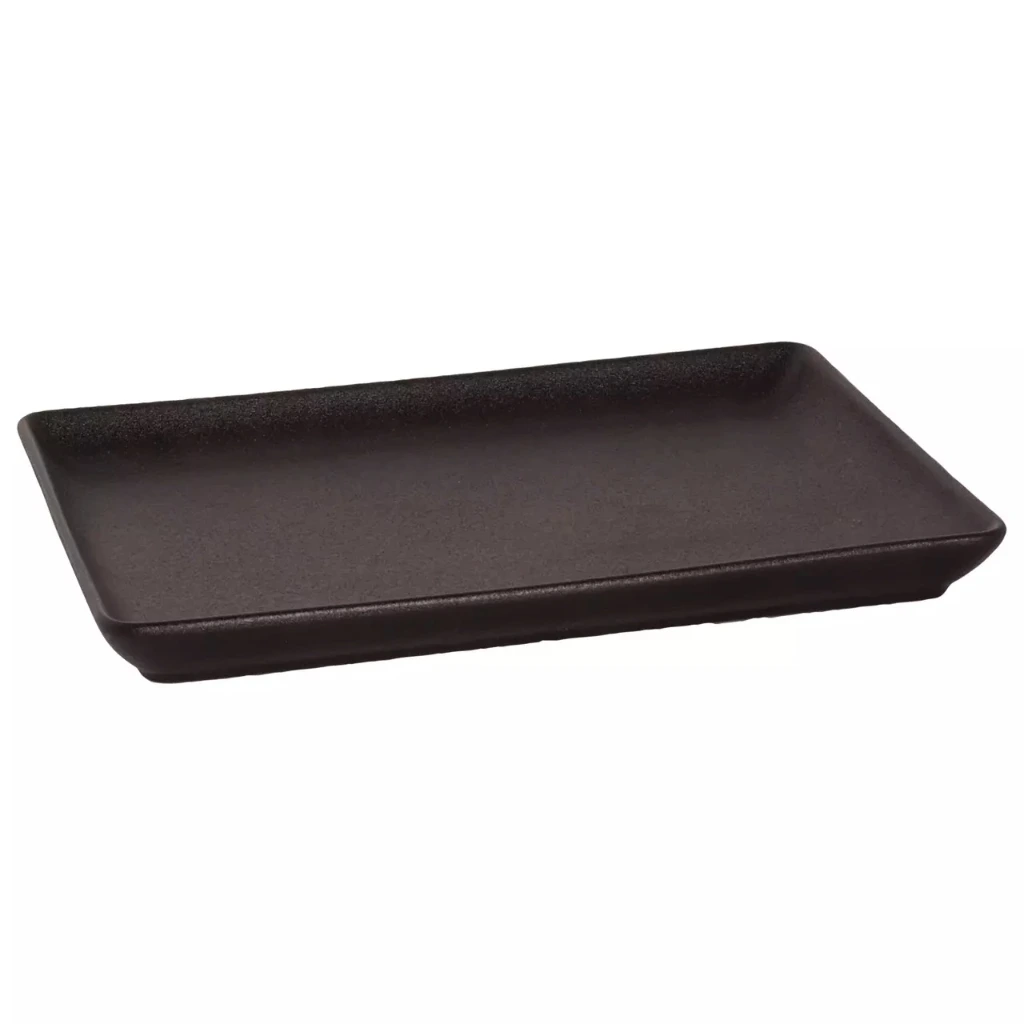[MA531874] UNIVERSE Teller rechteckig tief 24x17 H2 - schwarz BOX 12