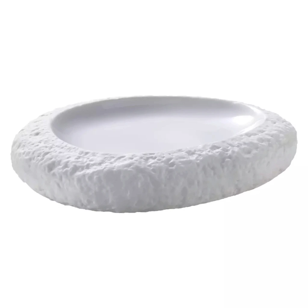 [MA535615] STONE Steinschale oval 17,5x14 H3,5 - weiß BOX 6