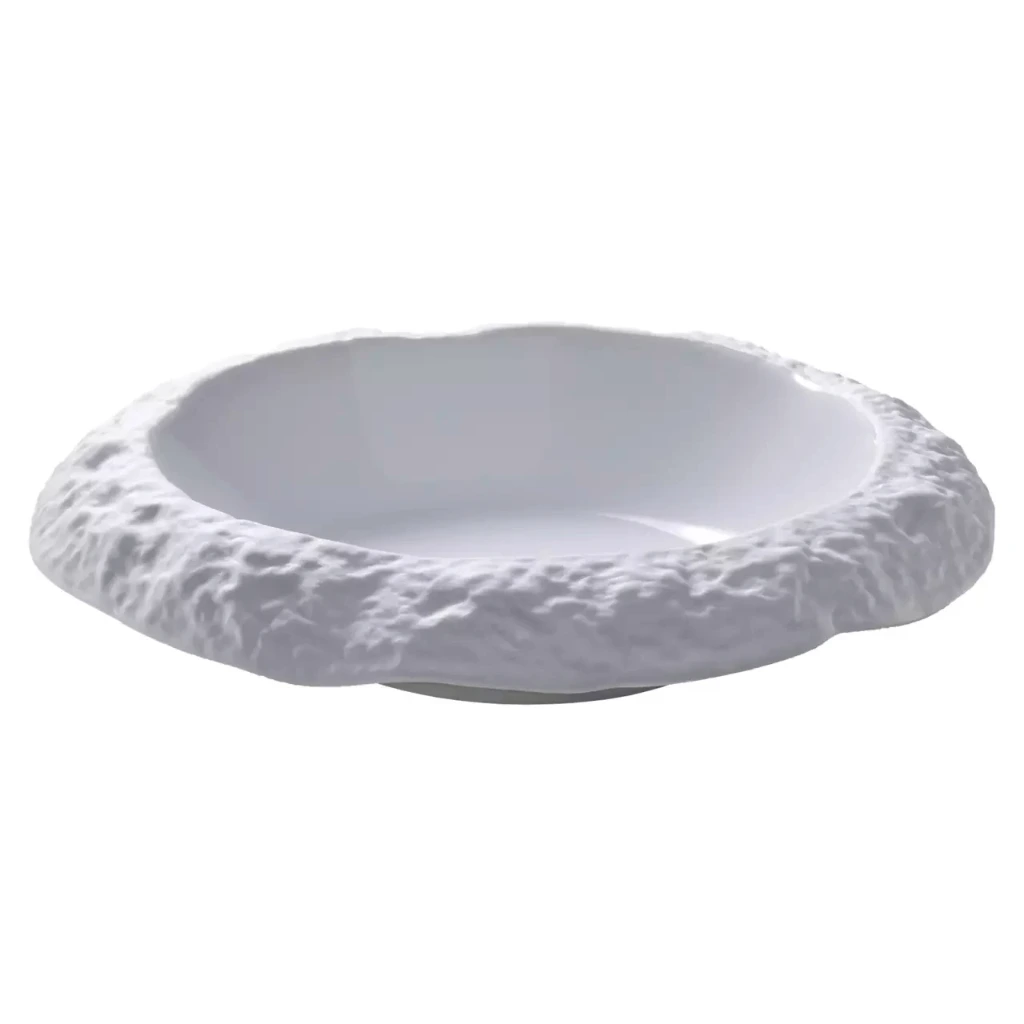 [MA535443] STONE Steinschale tief 21,5 cm - weiß