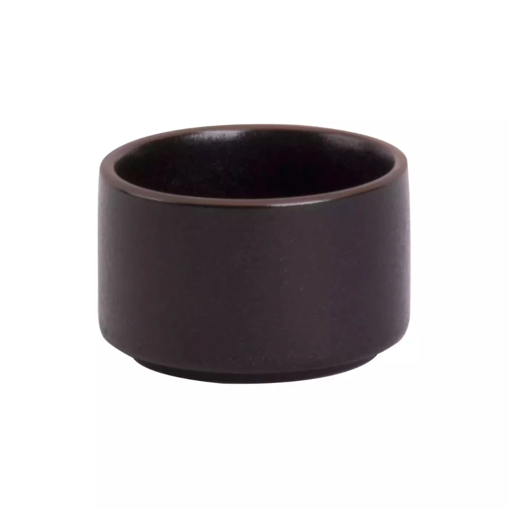 CAFE Schale rund hochkantig D6,5 H4cm - schwarz