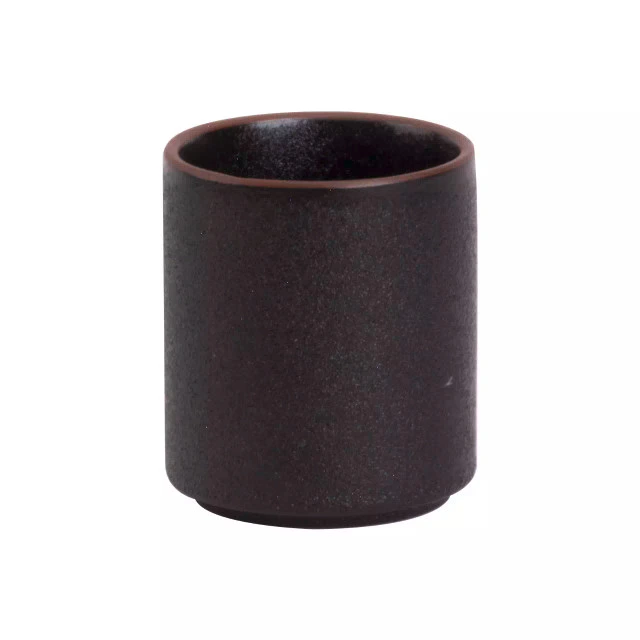 [MA535063] CAFE Schale rund hochkantig D6,5 H7,5cm - schwarz BOX 6