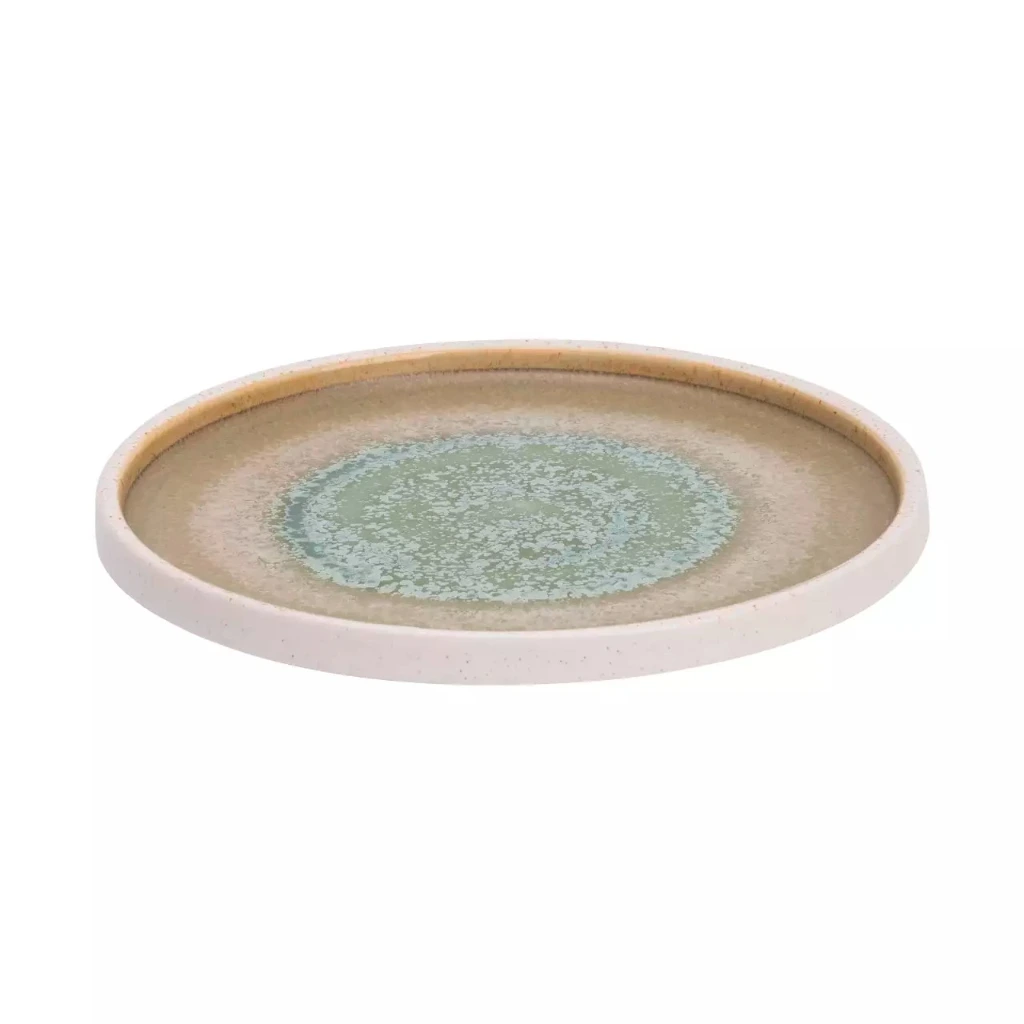COCO Teller rund hochkantig D19 cm - grün BOX 6