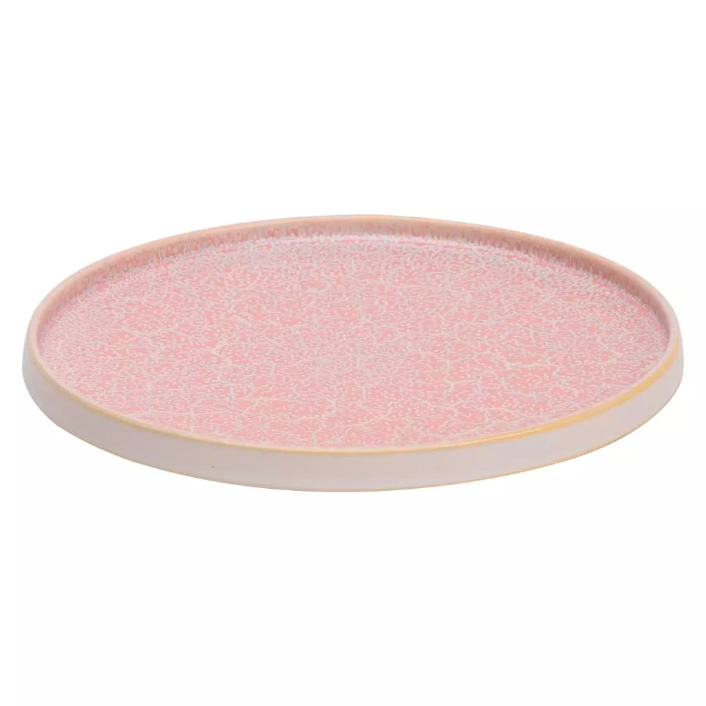 COCO Teller rund hochkantig D26 cm - rosa BOX 6