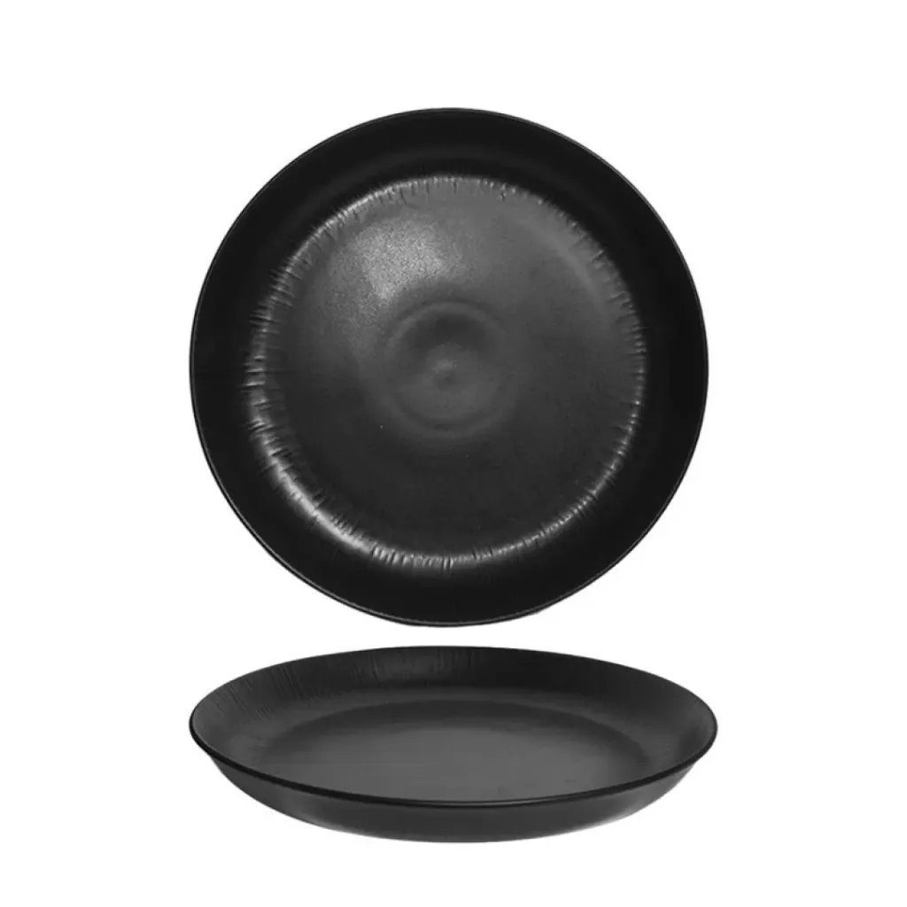 WELLE GLAM Gourmet Teller D26 schwarz matt CT6