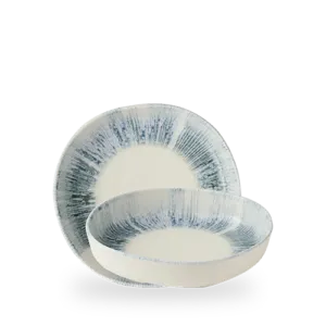 Lyra Blue Organic Walled Bowl Schale 23 Cm Box 6