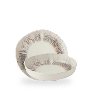 Lyra Pink Organic Walled Bowl Schale 25 Cm Box 6