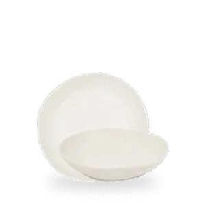 Stonecast Barley White Natural Organische Schale Tief 8 1/2" Box 6