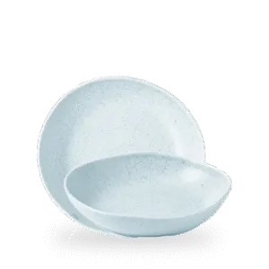 Stonecast Duck Egg Natural Organische Schale Tief 9 7/8" Box 6