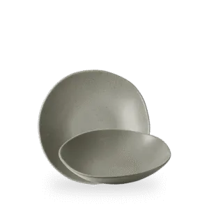 Stonecast Grey Natural Organische Coupe Schale 8 5/8" Box 6