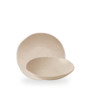 Stonecast Nutmeg Cream Natural Organische Coupe Schale 8 5/8" Box 6