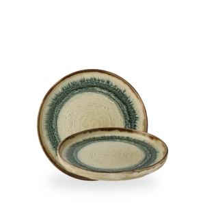 Harvest Flare Linen Walled Plate Teller 21 Cm Box 6 21cm 8.25"