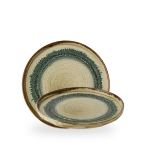 Harvest Flare Linen Walled Plate Teller 26 Cm Box 6