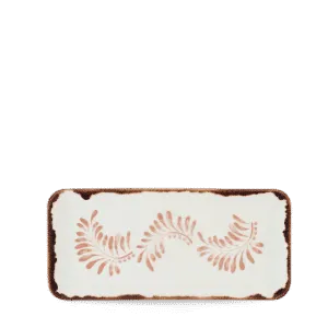 [METEDOB21] Harvest Mediterranean Terracotta Tablett Rechteckig Organish 35X16Cm