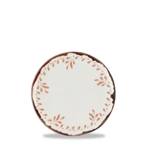 [METEDU271] Harvest Mediterranean Terracotta Teller Flach Organisch 27Cm