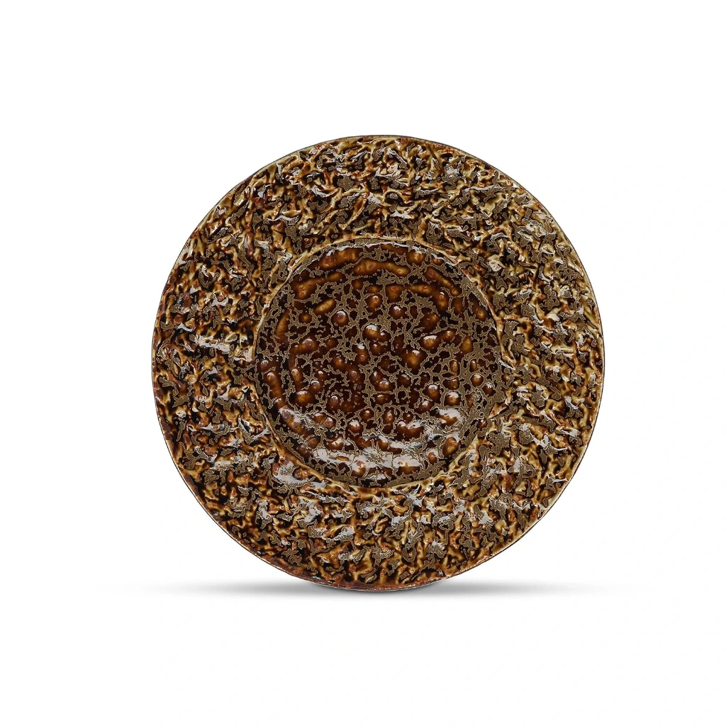 AUTUMM UMI Teller D28 - gold/braun