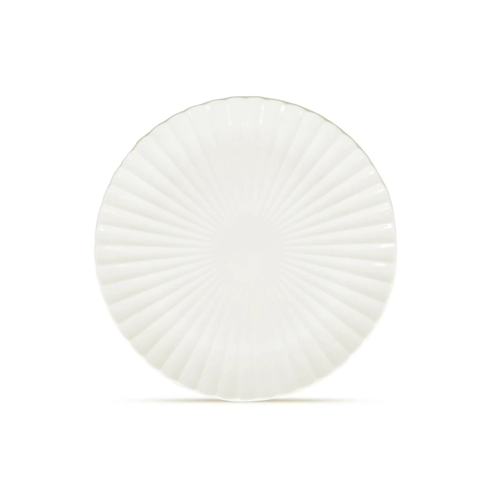 Teller flach rund D28cm - weiß