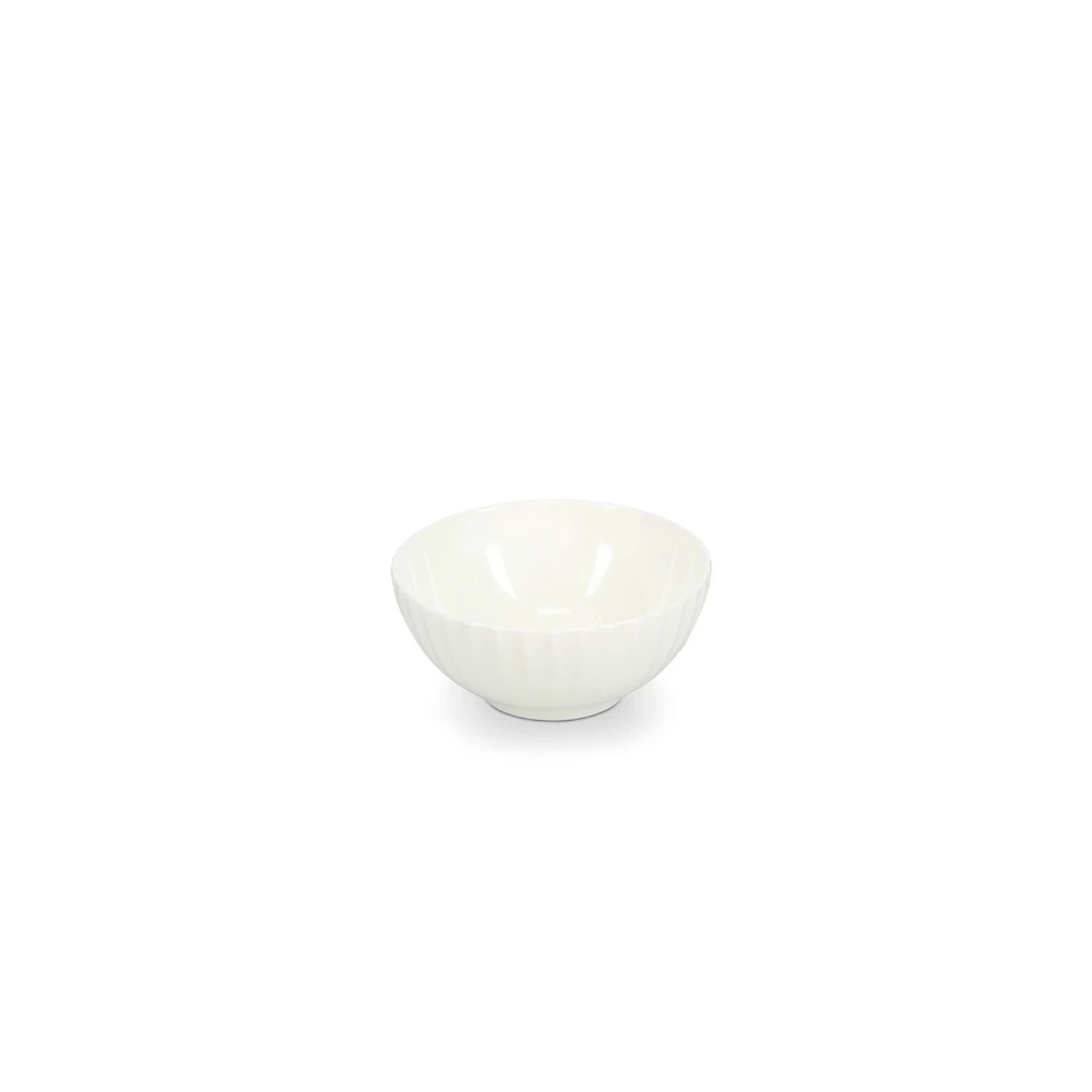 Schale blumenförmig D14 H6 - weiß