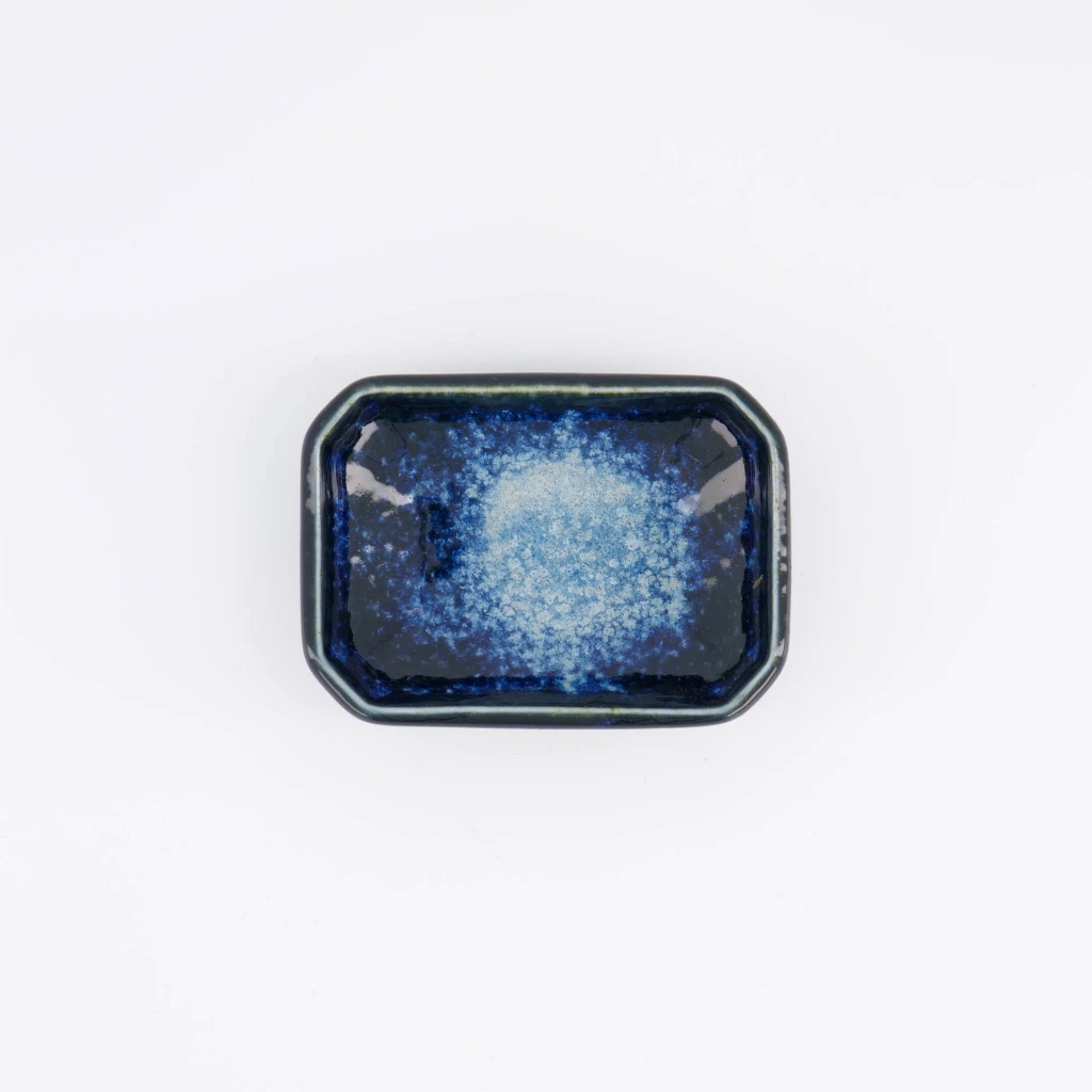Soße rechteckig 9x6,5x3 - blau Box 12/144