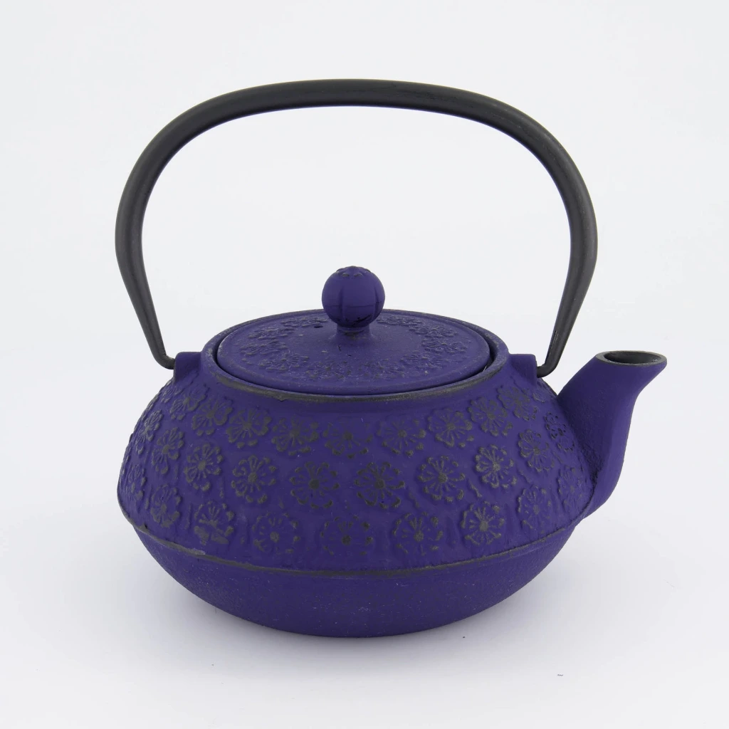 [JN34148] SAKURA Gusseisen Teekanne 900ml- blau