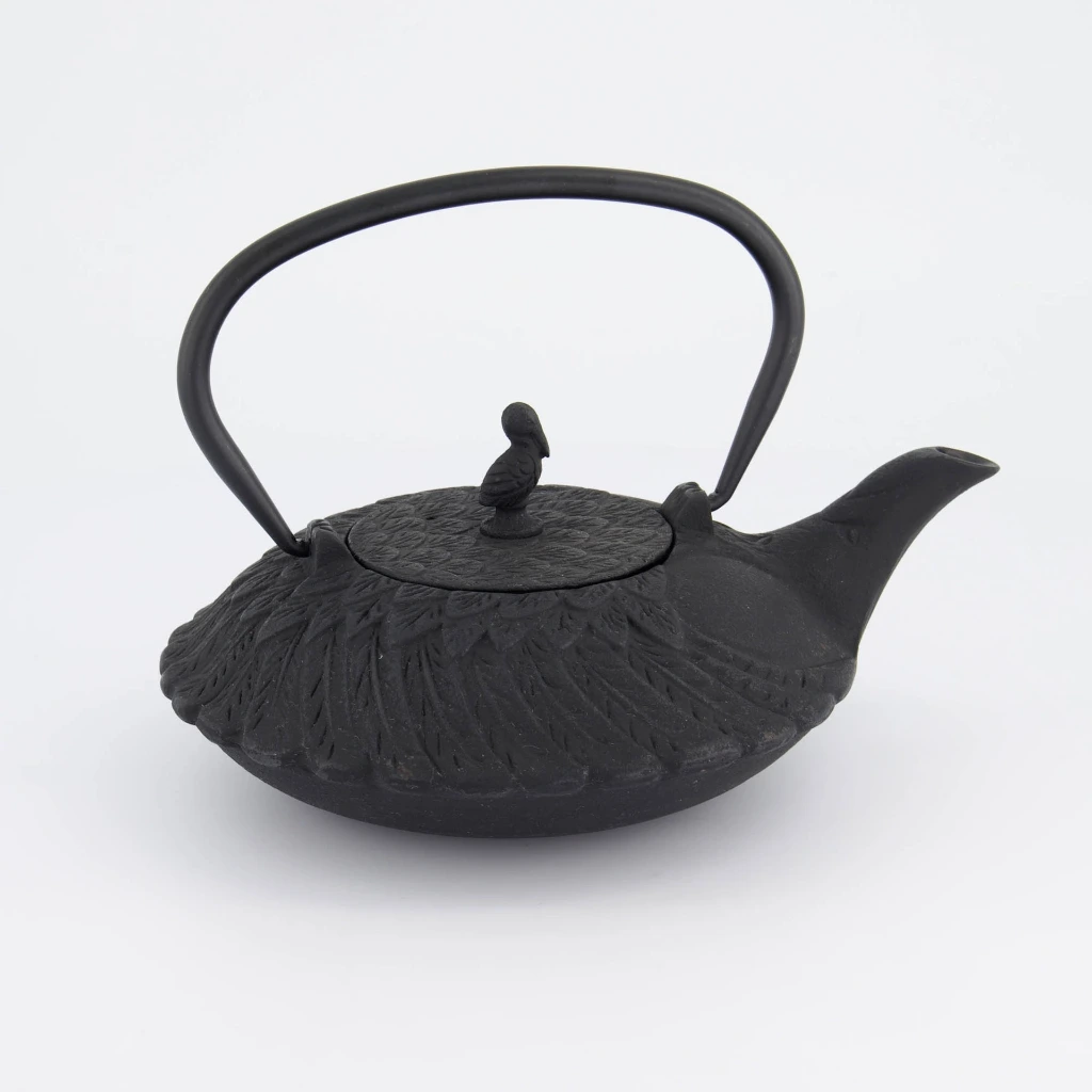 [JN34142] Gusseisen Teekanne 800ml- schwarz Box 1/8