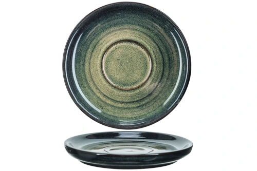 [BL7608113] MENDOZA Untertasse D13 H2cm - grün