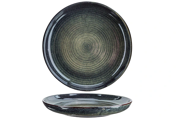 [BL7608028] MENDOZA Teller rund D15cm - grün