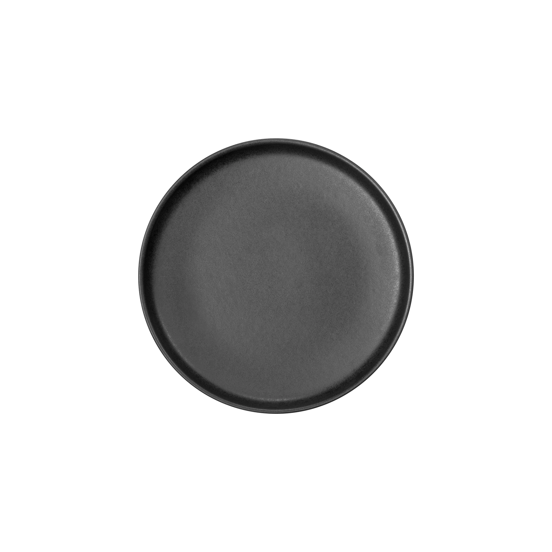 Teller rund flach D22CM - schwarz
