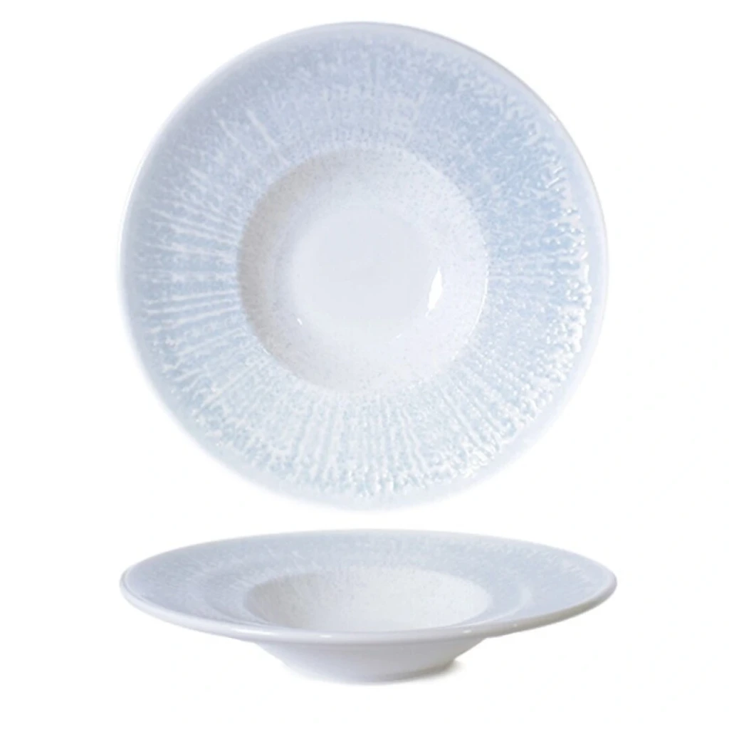 Teller Valencia Lapis tief D27cm - blau/weiß