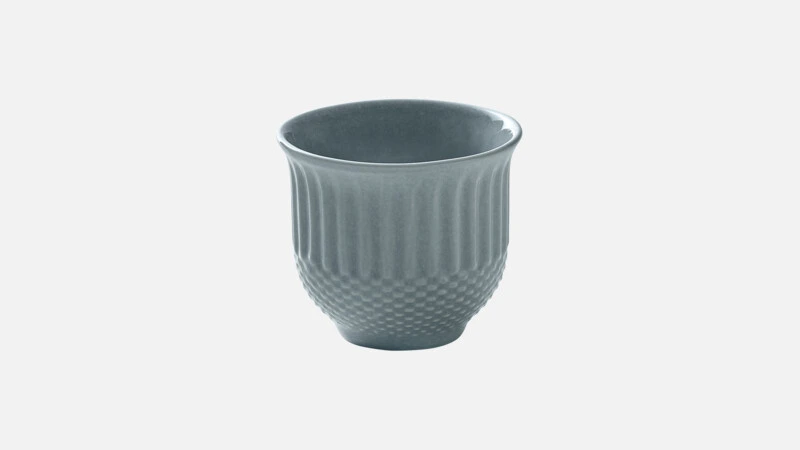 [HS530841000201] RELIEF Tasse 8cl - blau