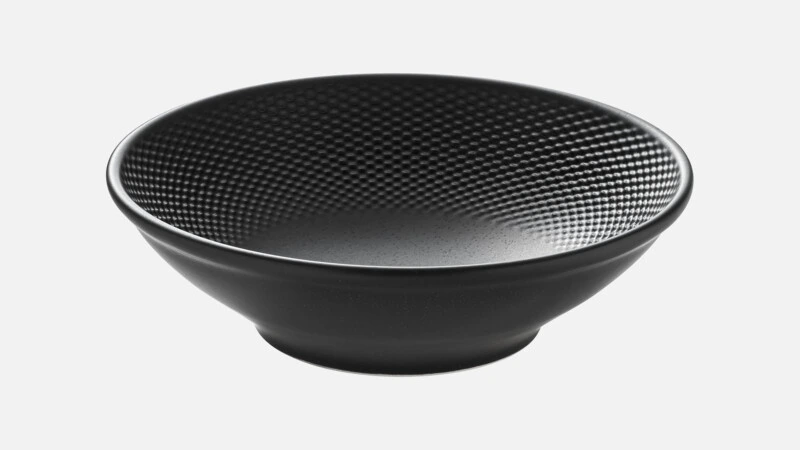 RELIEF Schüssel rund D24cm 1500ml - schwarz