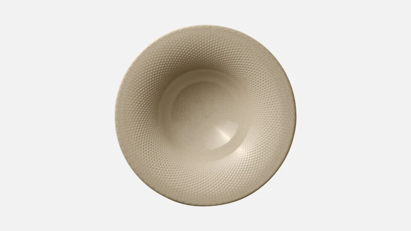 RELIEF Teller tief rund D27cm - beige