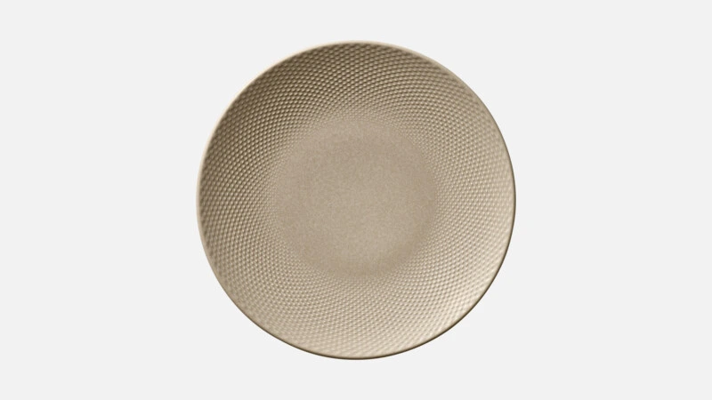 RELIEF Teller flach D17cm - beige