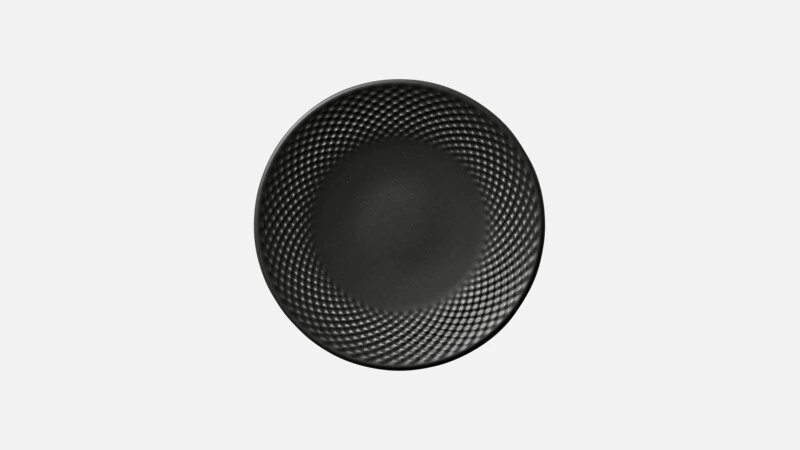 [HS121741000204] RELIEF Teller flach D17cm - schwarz