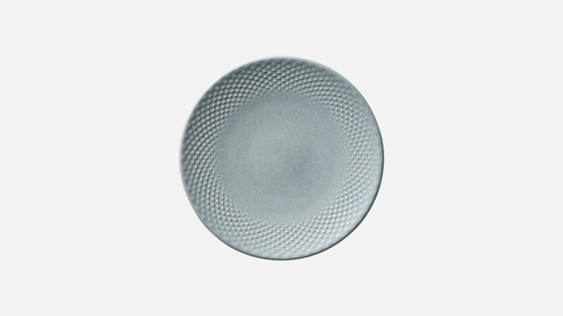 RELIEF Teller flach D17cm - blau