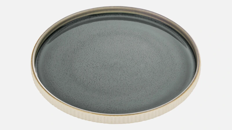 [PLG127191016151] NARA GREY Teller flach rund D21- grau