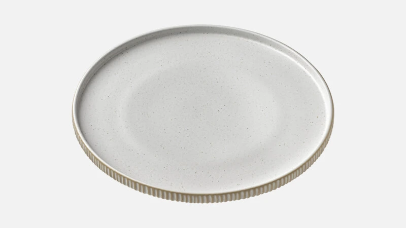 [PLG127791000582] NARA WHITE Teller flach rund D27cm - weiß