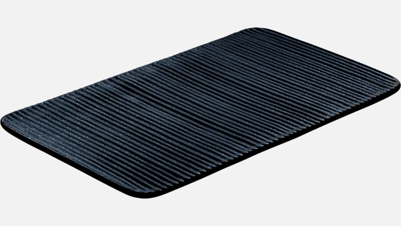 NARA BLACK S Platte rechteckig 30x18cm - schwarz