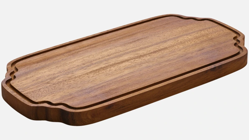 Servierbrett mit Rillen 36x18cm